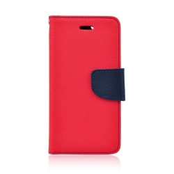Samsung Galaxy A15 4G, A15 5G Fancy Diary oldaltnyitós tok, piros-kék